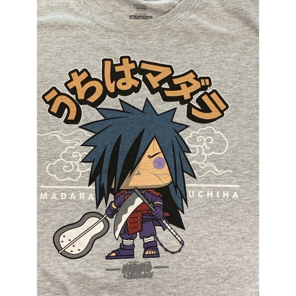 Funko Pop Shirt Naruto Shippuden GameStop Exclusive Gray Graphic Tee Only 2XL - Picture 1 of 8
